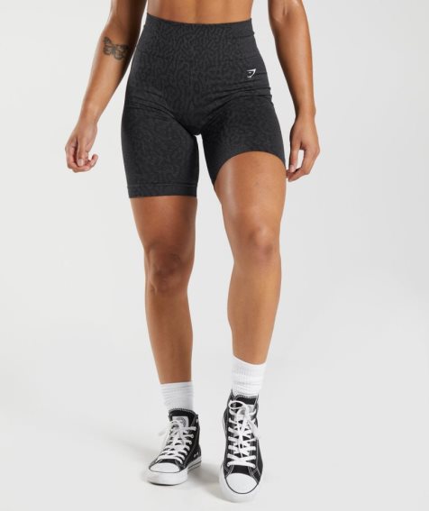 Szorty Gymshark Adapt Animal Seamless Cycling Damskie Czarne | PL 359AVX